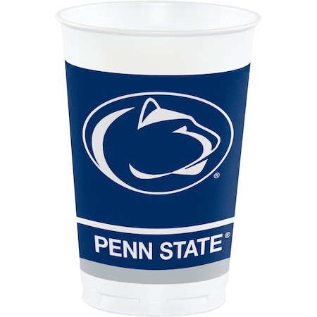20 Oz Penn State University Plastic Cups PK96, 96PK